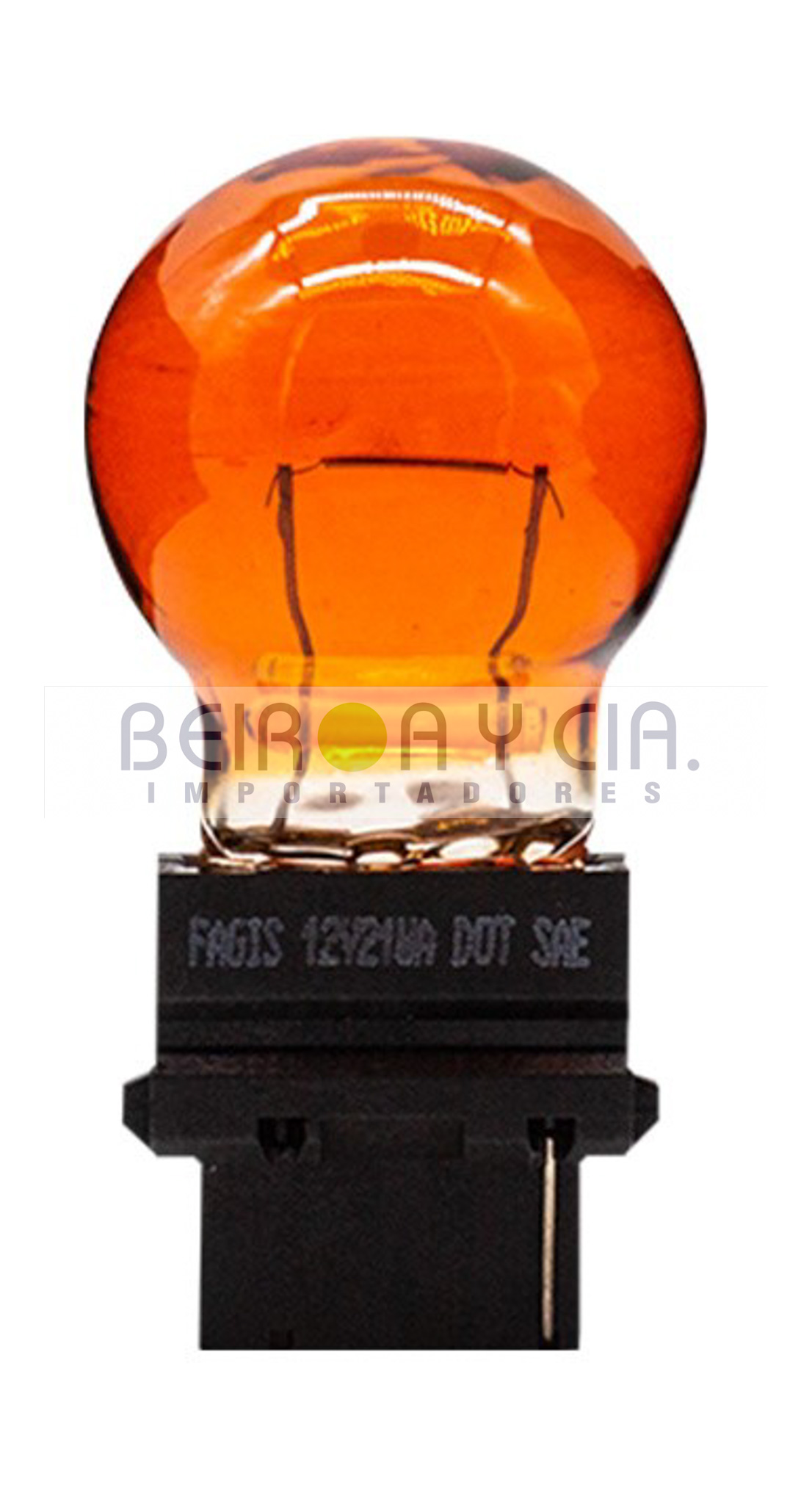 LAMPARA VARIAS C/IMPRESO 3156 12V 21W AMBAR