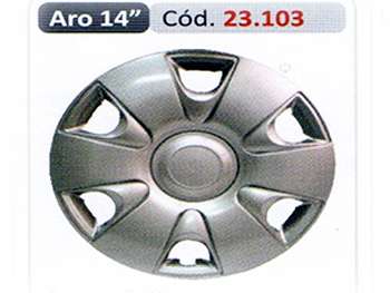 TAZA RUEDA VW FOX 14 PLATA