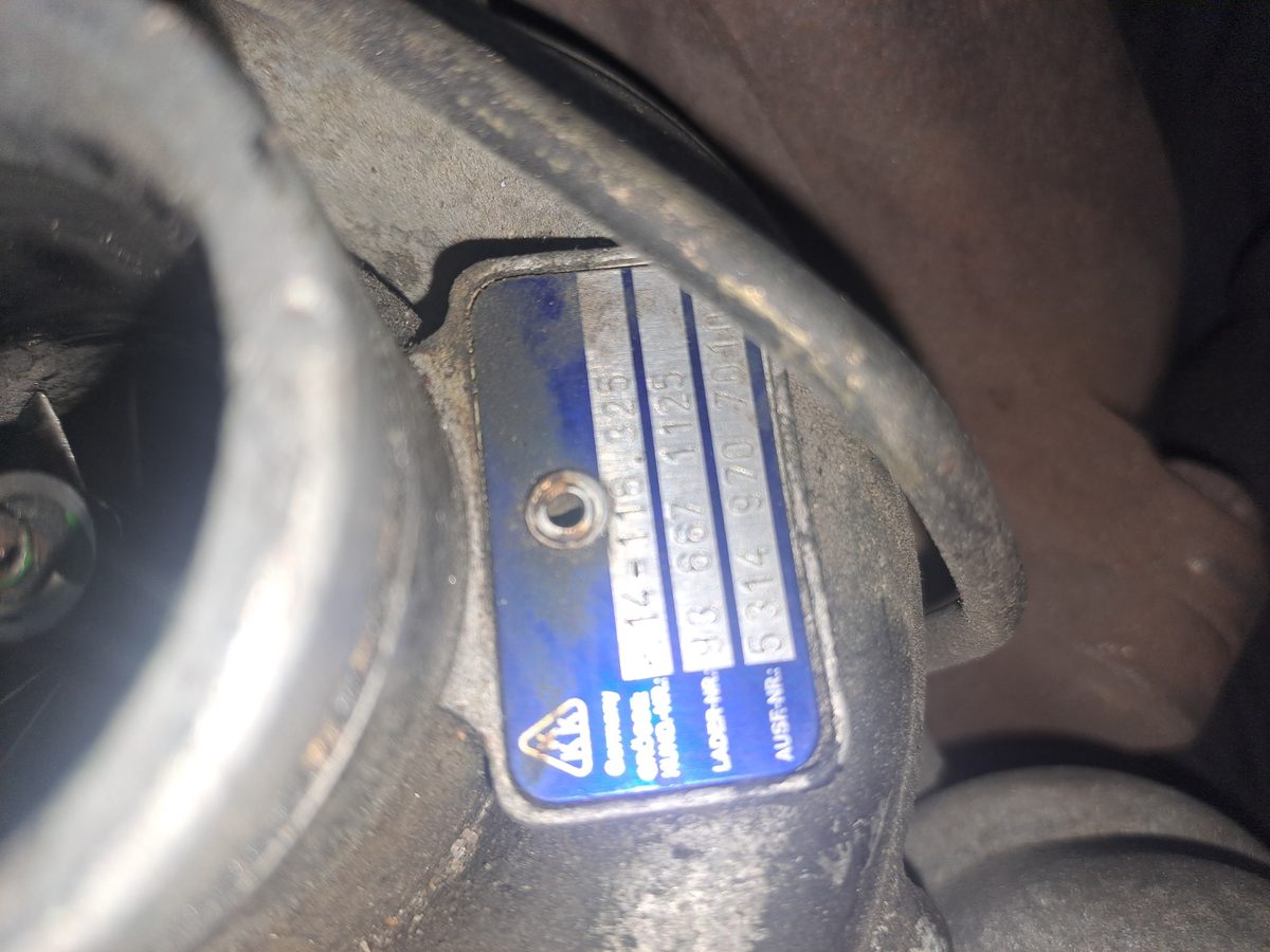 Turbocompresor Peugeot 406 Berlina (S1/S2) 1995-2005 1.9 Turbodiesel 1.9L 68kW 936671125