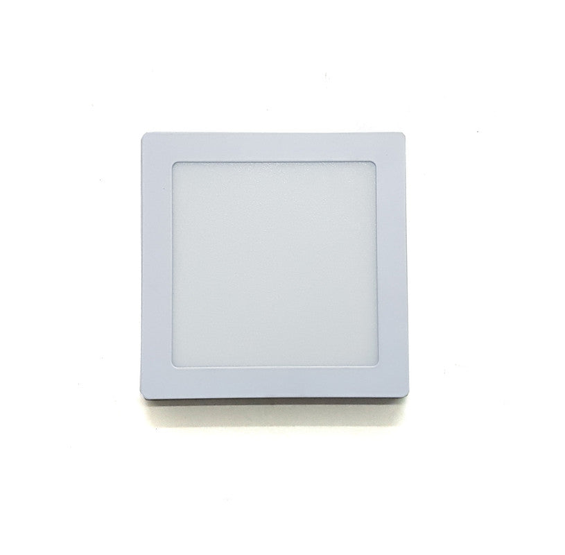Plafon Luz Blanca Led Cuadrado Externo 6W