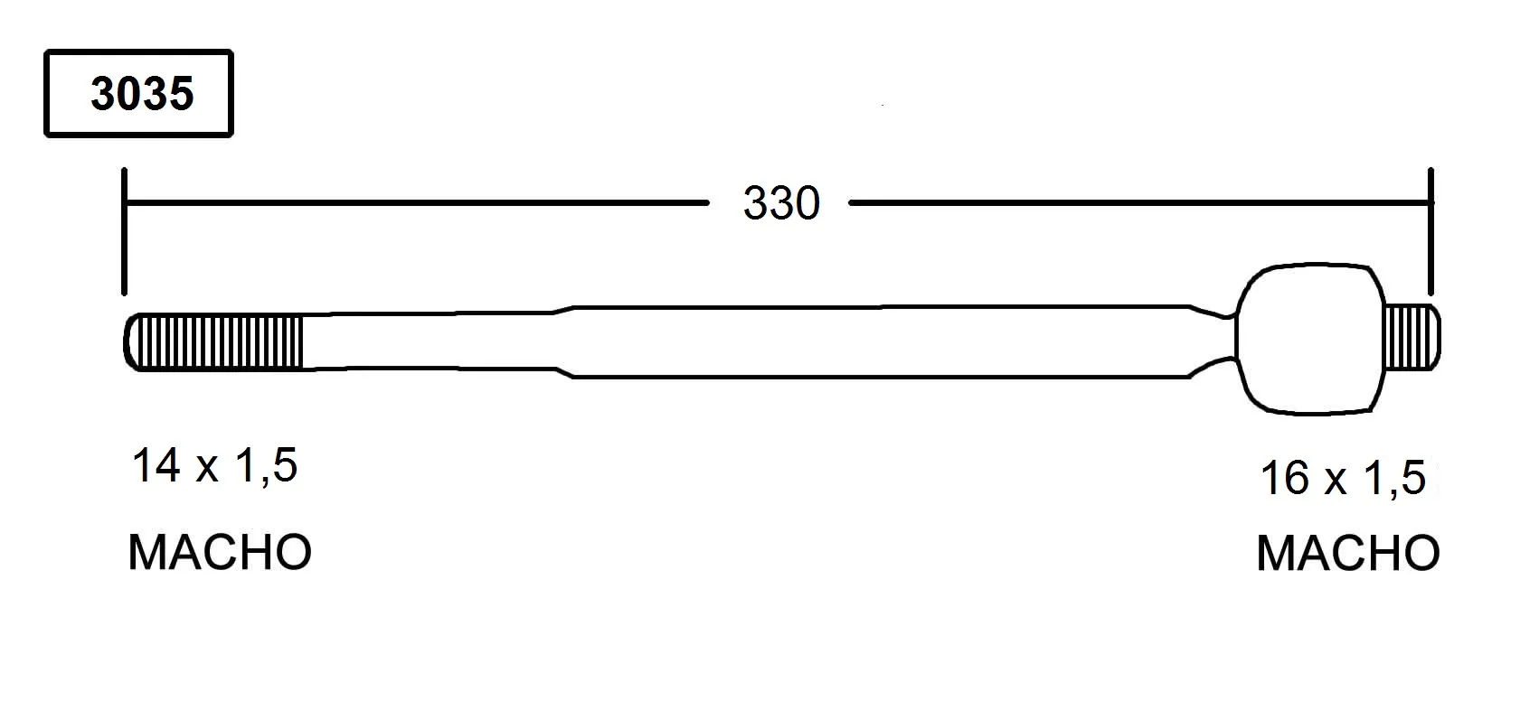 Axial de dirección