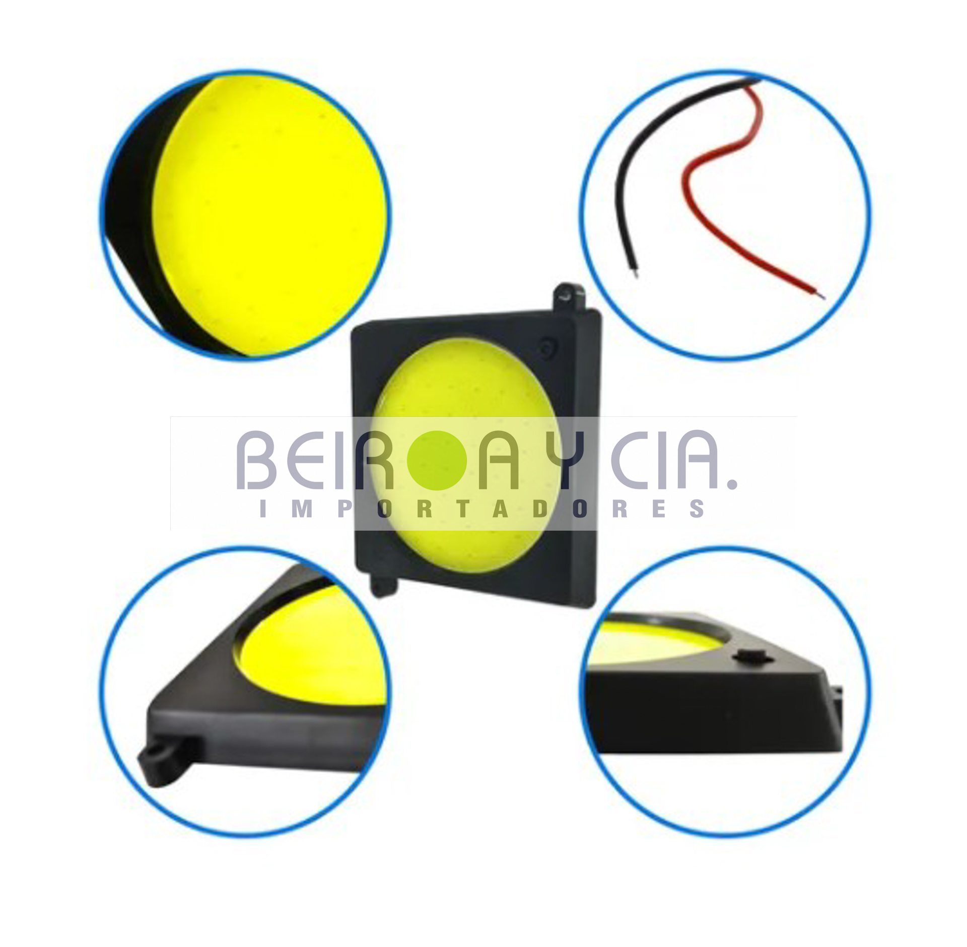 PLAFON XE LED 9CM X 9CM X 1.5CM 12V/24V C/LLAVE
