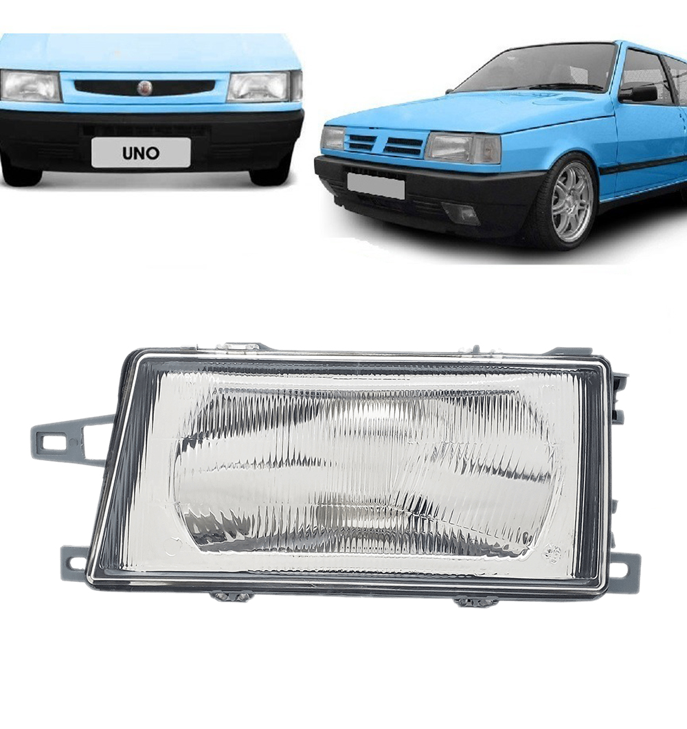 Semioptica Fiat Uno 1991 / 2003 Izquierda Policarbonato