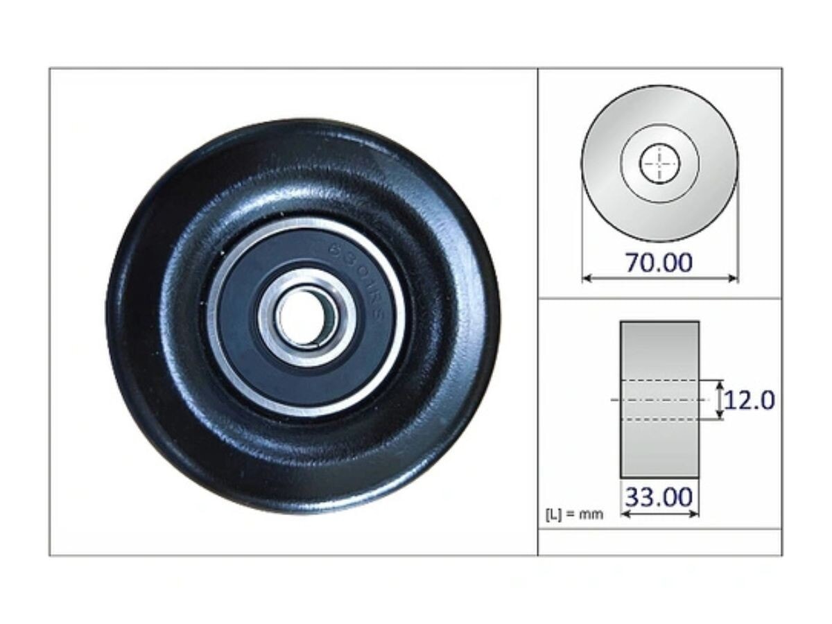 Polea Del Tensor Guia De Correa Nissan Navara/D23 Frontier Np300 11-25