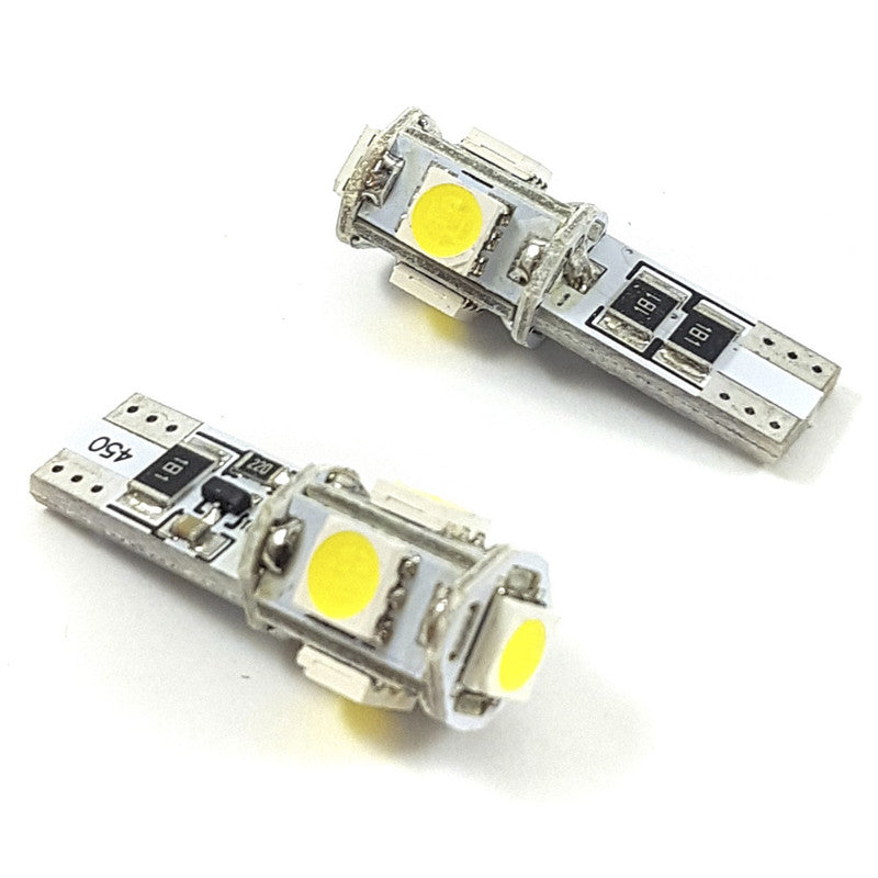 Lámpara T10 5 LEDs Blanca