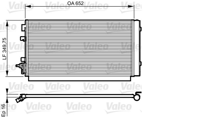 CONDENSADOR AIRE ACONDICIONADO RENAULT FLUENCE MEGANE III [VALEO]