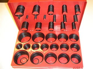 CAJA DE O-RING 407 PIEZAS 1/8 A 2