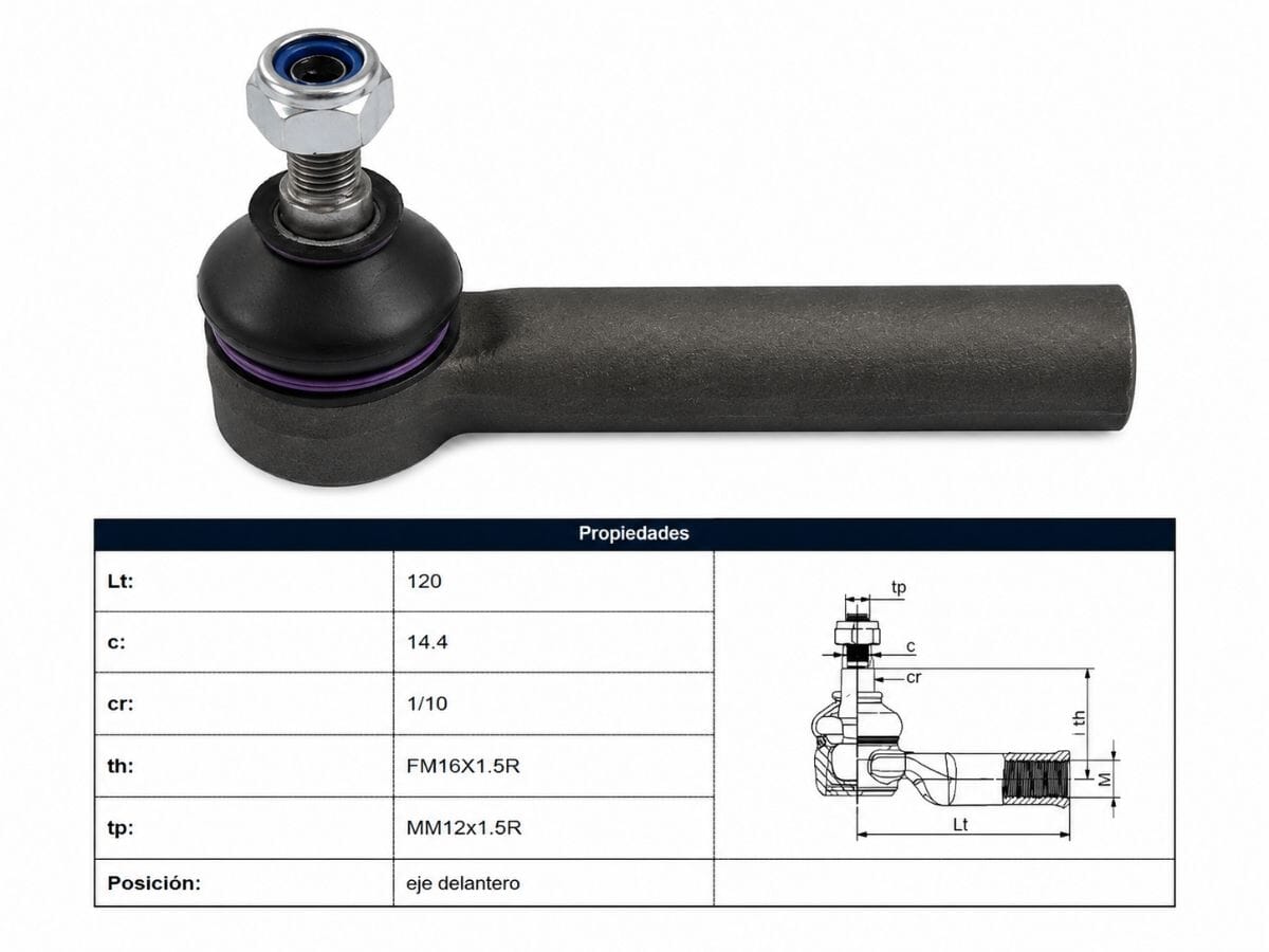 Puntero Fiat Ducato, Peug Boxer 87-05 Der/Izq