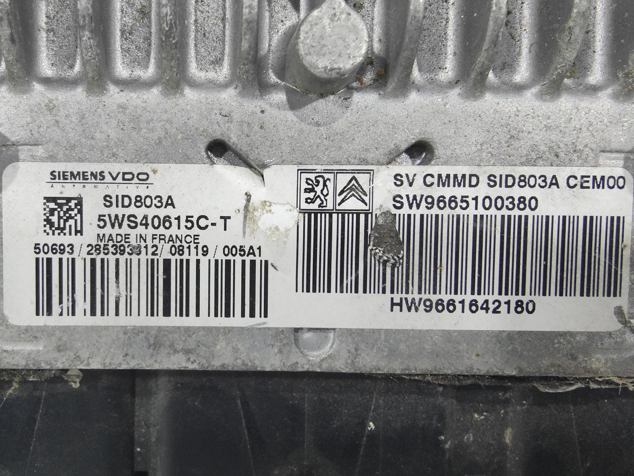 ECU de motor Peugeot Citroen 2.0 16V HDI , Ref: 8260-K3B4