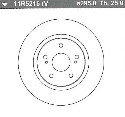 DISCO FRENO (295mm) DEL SUZUKI GRAND VITARA 06 BRE