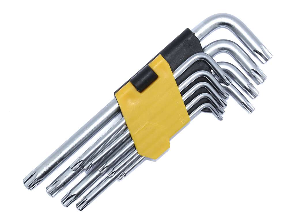 LLAVE TORX KIT LARGO 9 PIEZAS C/GUIA