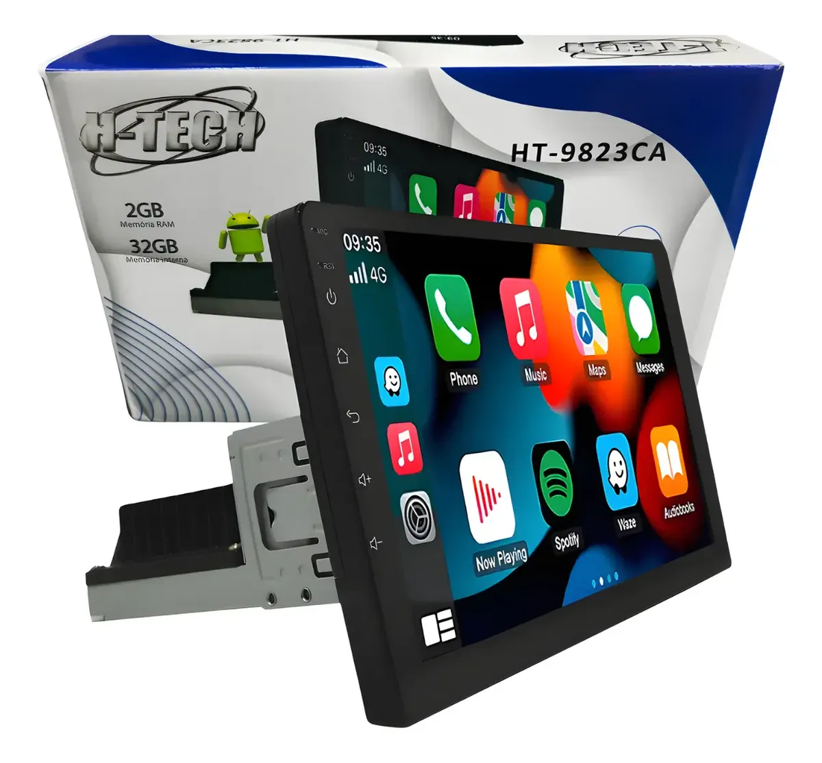 Central Multimedia MP5 Universal 1 DIN de 9″ – Android 12 | CarPlay y Android Auto | 2GB RAM + 32GB