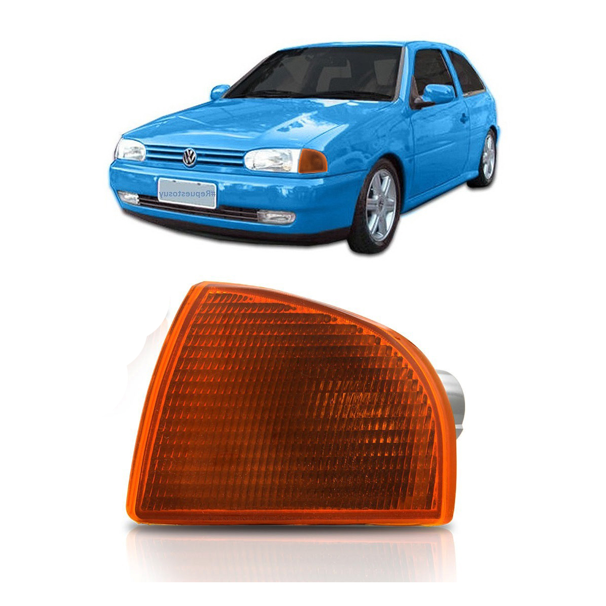 Señalero VW Gol G2 Izquierdo Ambar calce cibie 1995 1999
