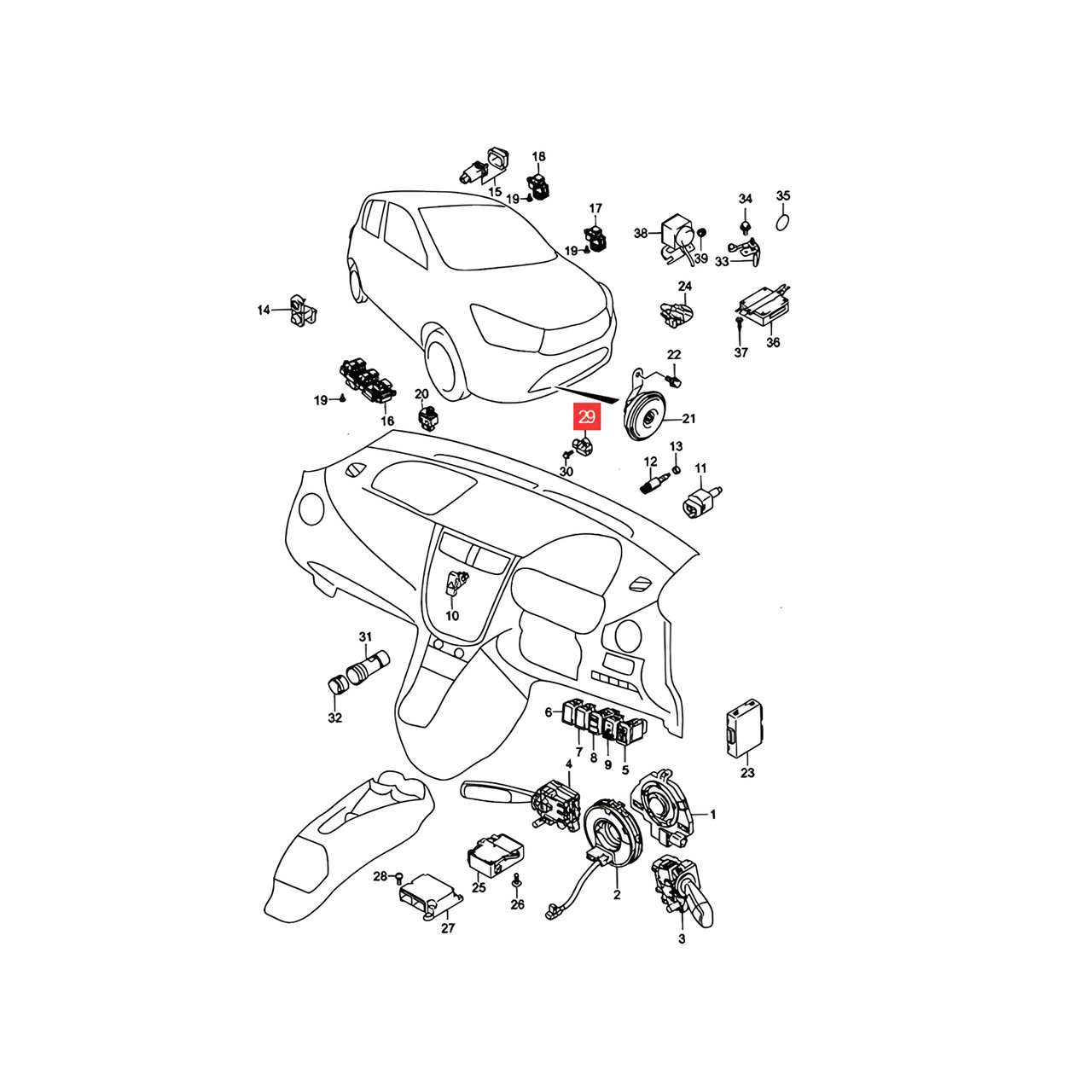 SENSOR DELANTERO AIRBAG -ORIGINAL