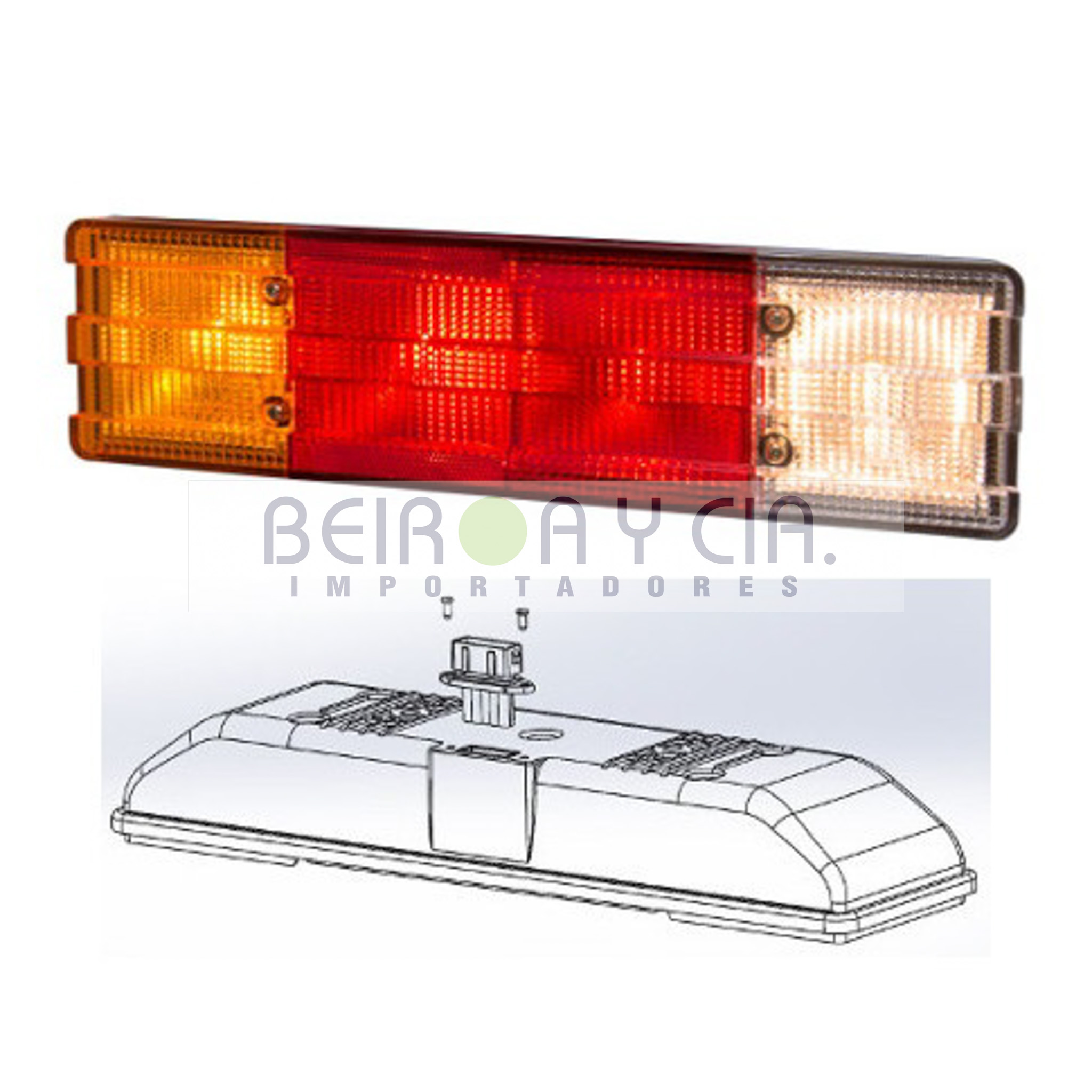 FAROL BAIML 1350 IZQ. TRAS. RECT. MBENZ C/FICHA SV