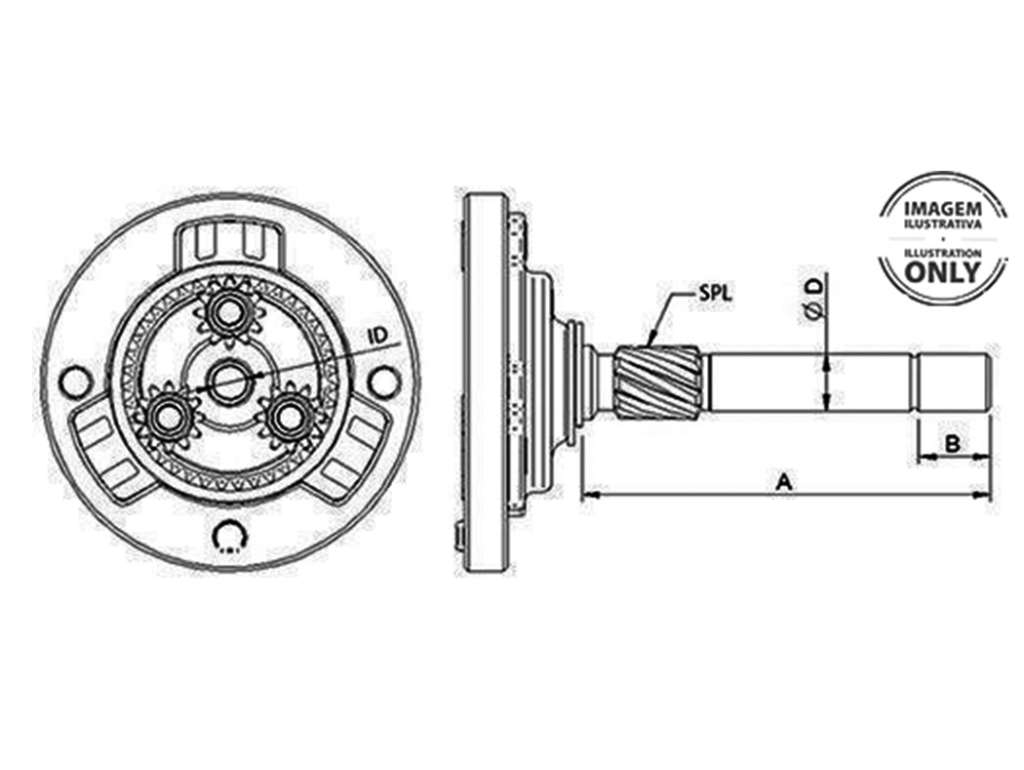 REDUCTOR ARRANQUE INDIEL GM BLAZER/F4000/VW