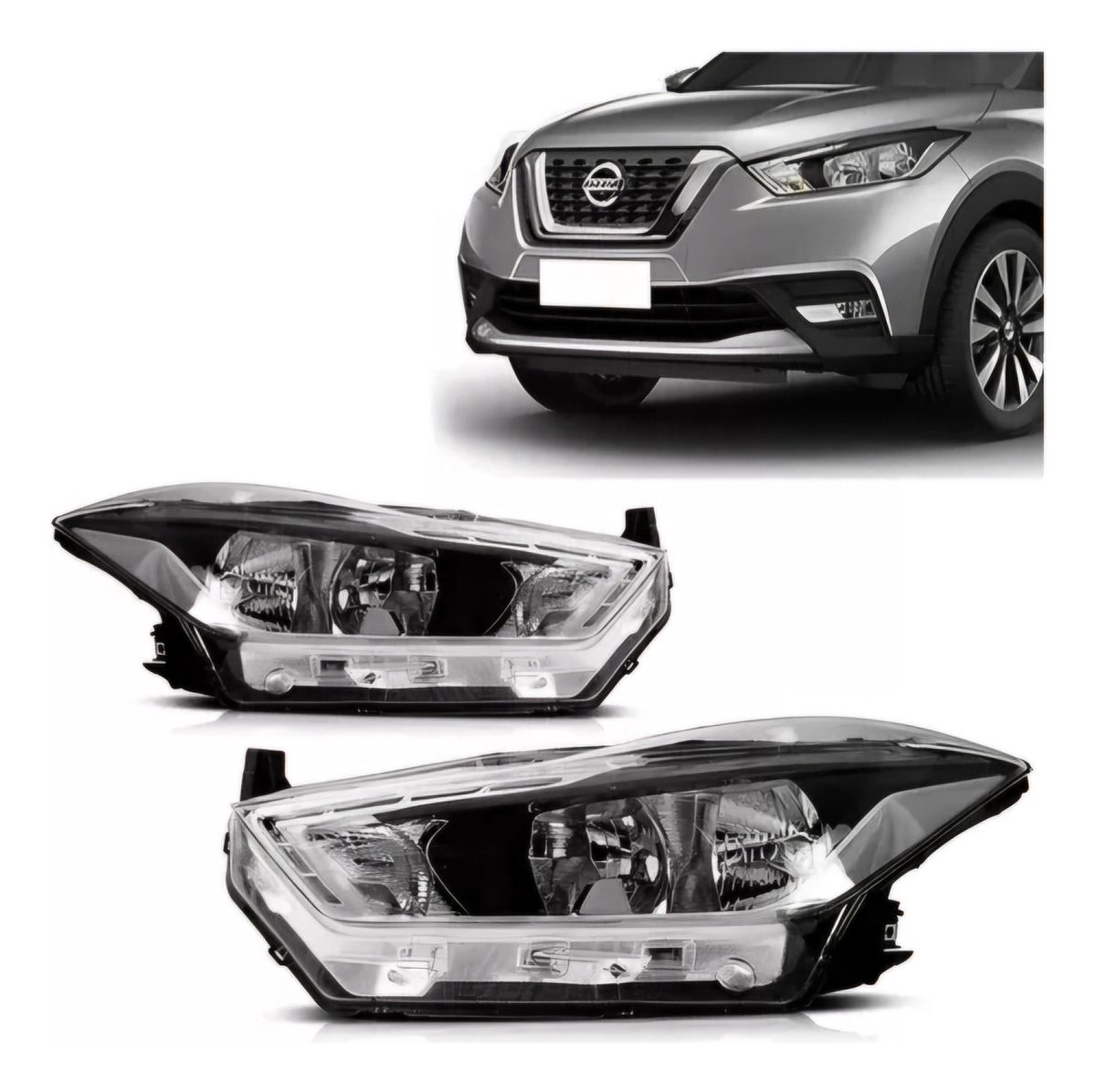 Semióptica Nissan Kicks Led Izquierda 2017 2021