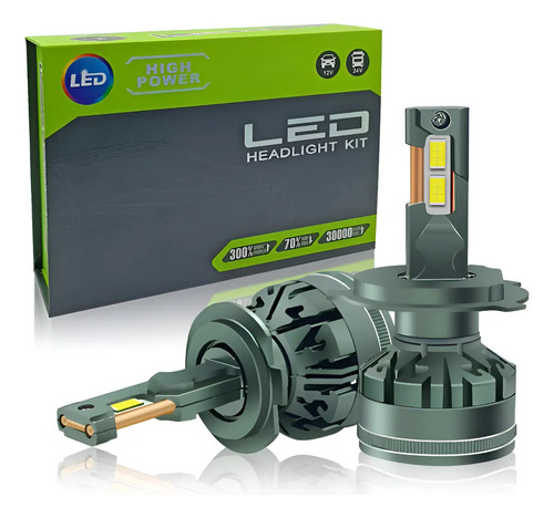 Kit Led H7 Lamparas Luces Auto Corta Larga 32.000 Lm 6000k
