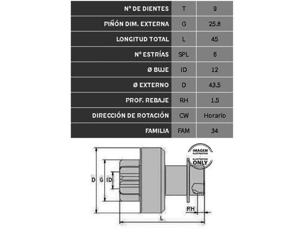 Bendix de arranque
