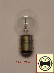 LAMPARA 12V 21W 2 POLOS P/PAREJAS