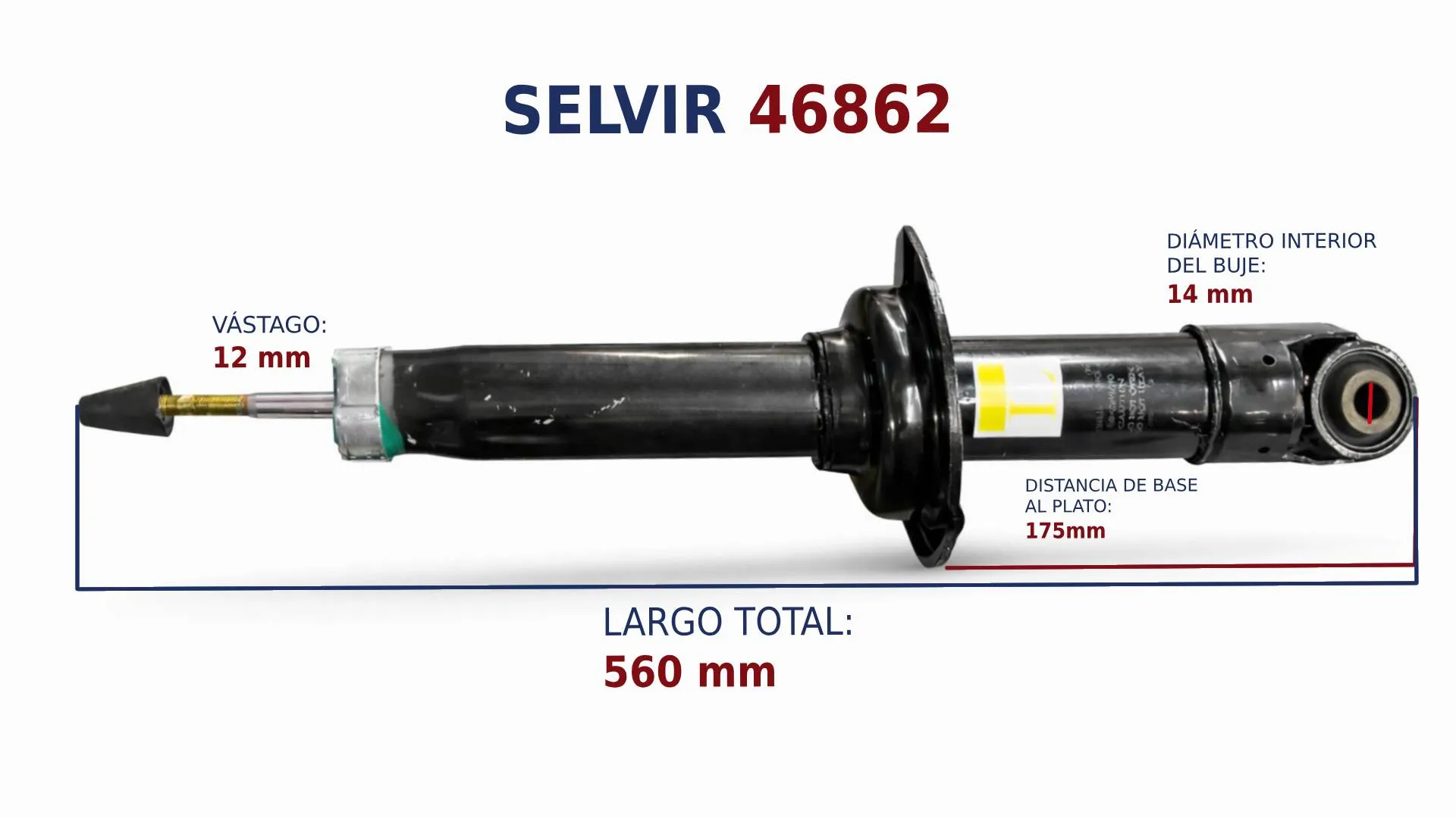 Amortiguador trasero izquierdo BYD E6