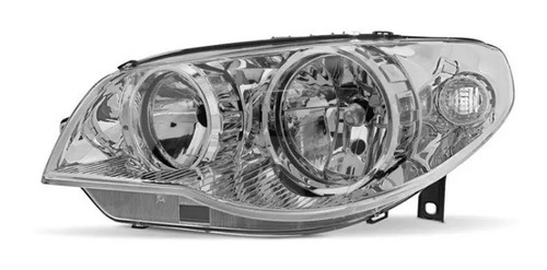 Farol Delantero Fiat Siena Fire Cromado Izquierdo