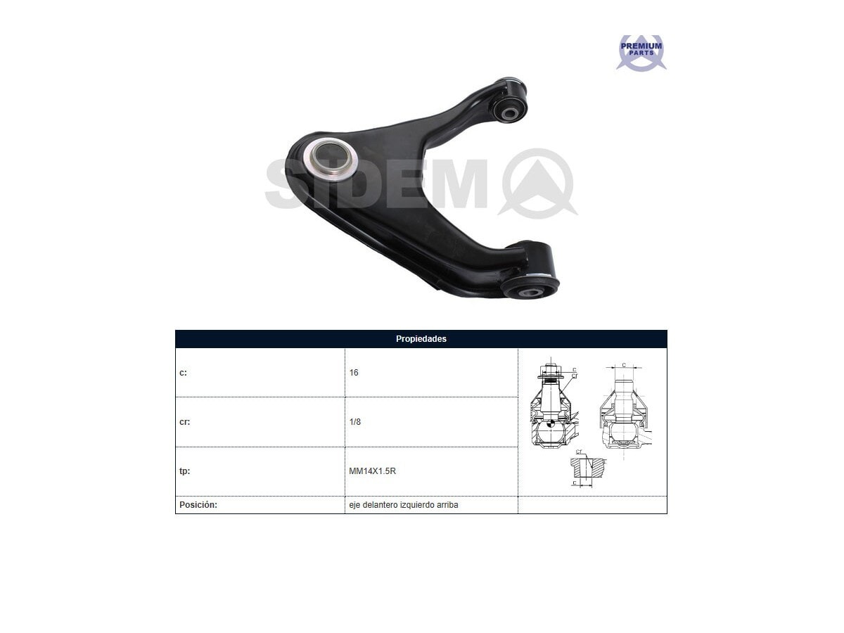 Parilla De Suspension Delantera Mitsubishi L200 15-25 Izq