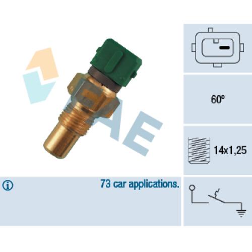 BULBO TEMP. PEUGEOT CITROEN BOXER EXP. 1.9 2.1TD 1.5 2.5D C.VERDE ANILLO VIOLETA 1 PATA 60º (133827)