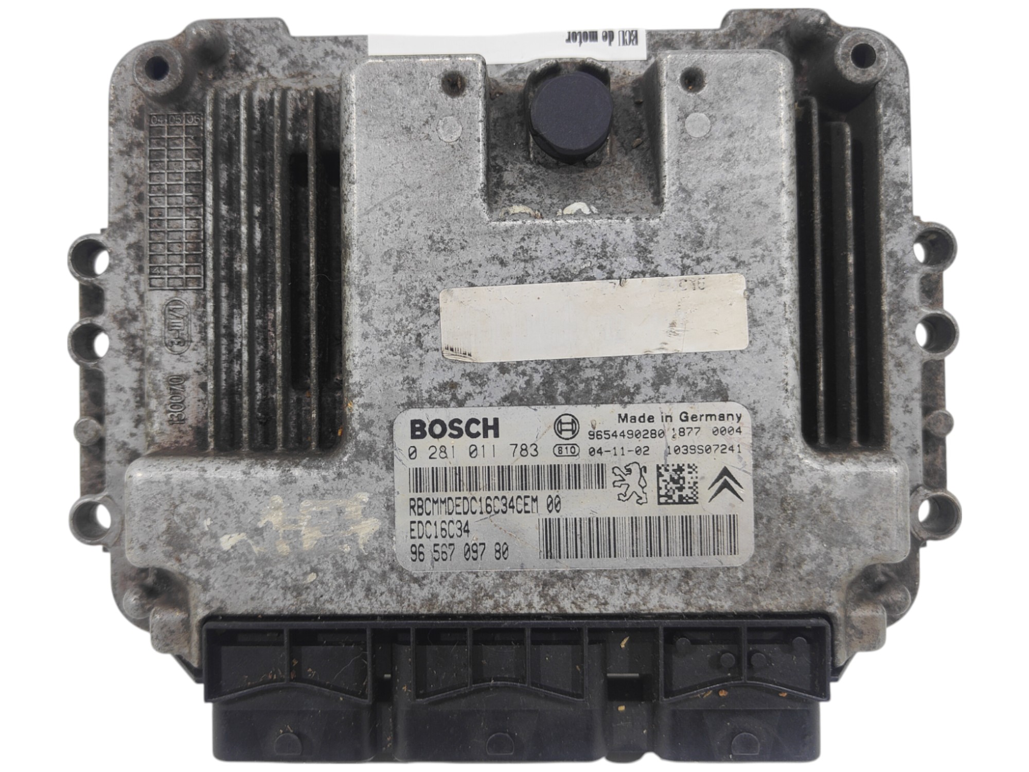 ECU de motor Peugeot 206 1.4 HDI 2004, Ref: 8198-K3B5
