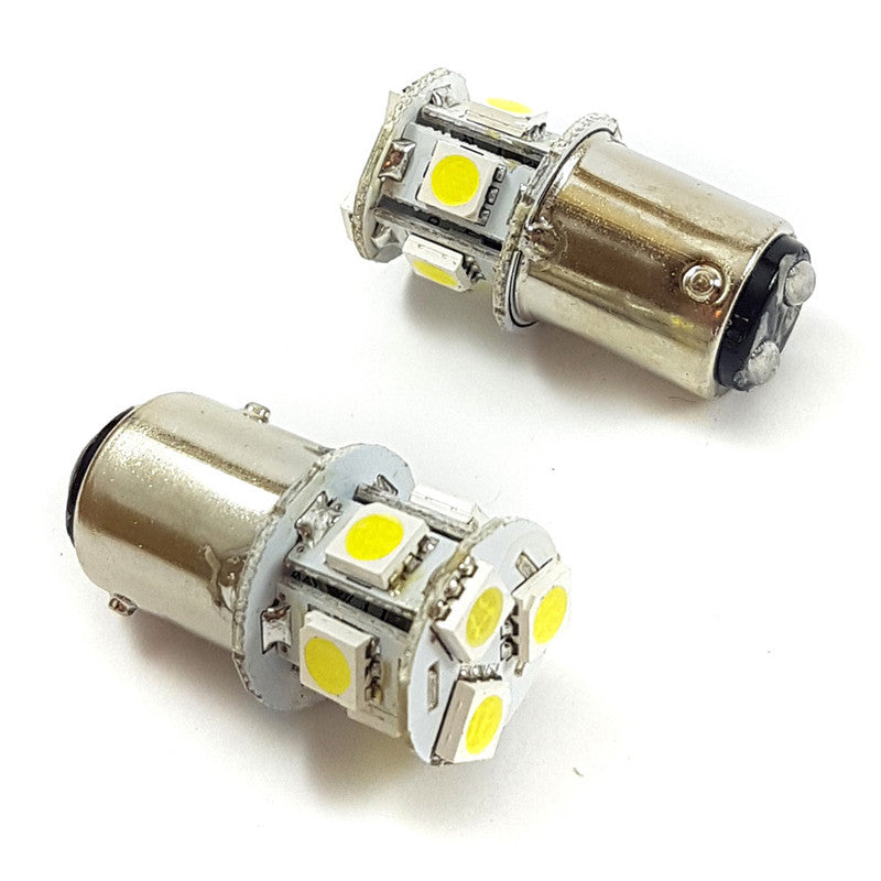 Lampara S25 13 Led Blanca 2 Polos x2 Un