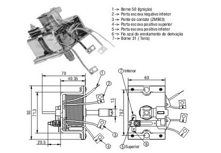 RELAY ARRANQUE FKB MB SCANIA VOLVO 24v ZM904