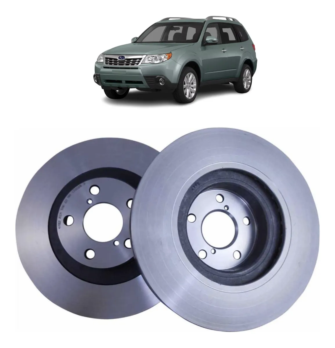 Par Disco De Freno Delantero Subaru Forester 2.0 2009 2013