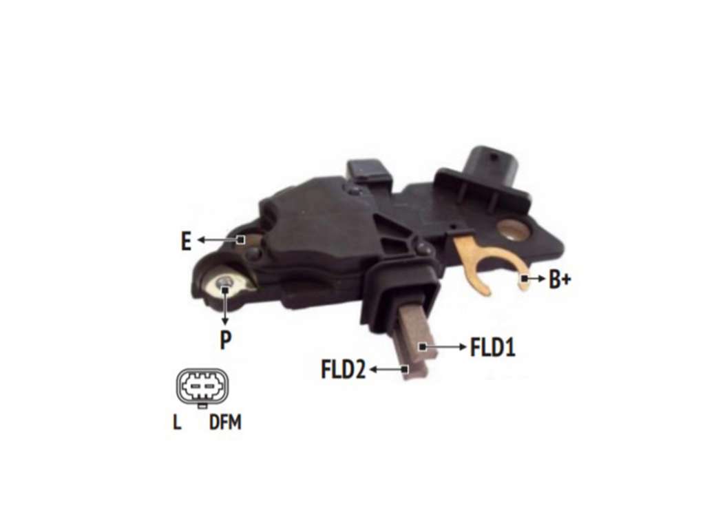 REGULADOR ALTERNADOR BOSCH GM ASTRA/VECTRA/ZAFIRA 12V