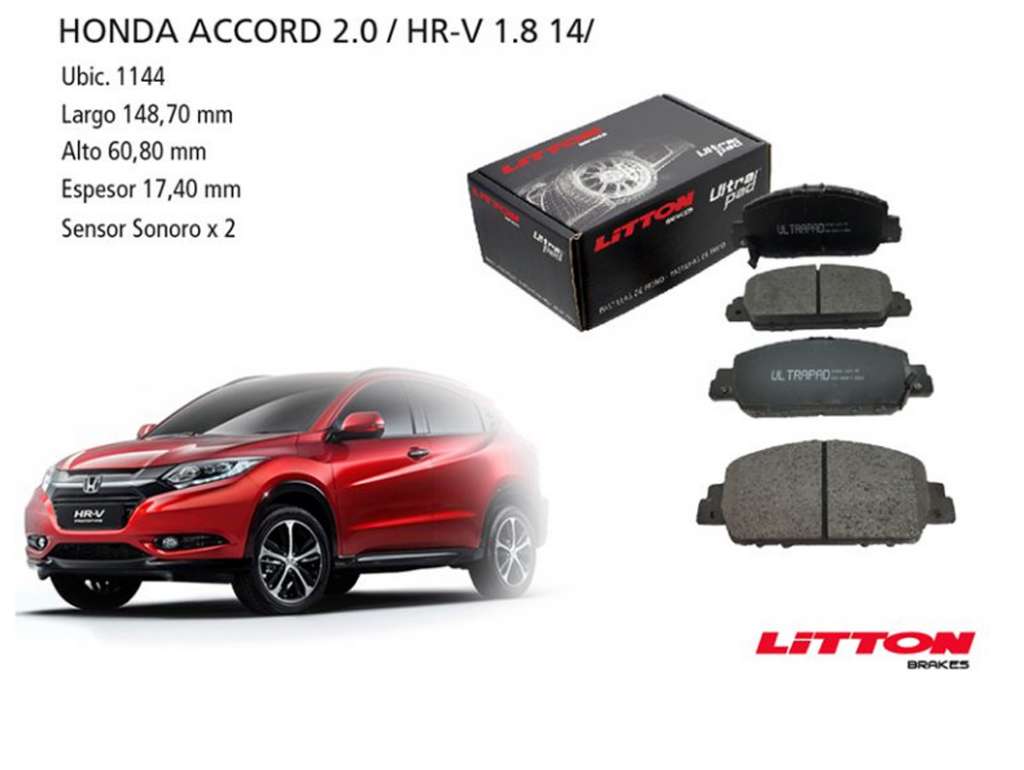 PASTILLA FRENO HO ACCORD 2.0 /HRV 1.8 14/.. DEL