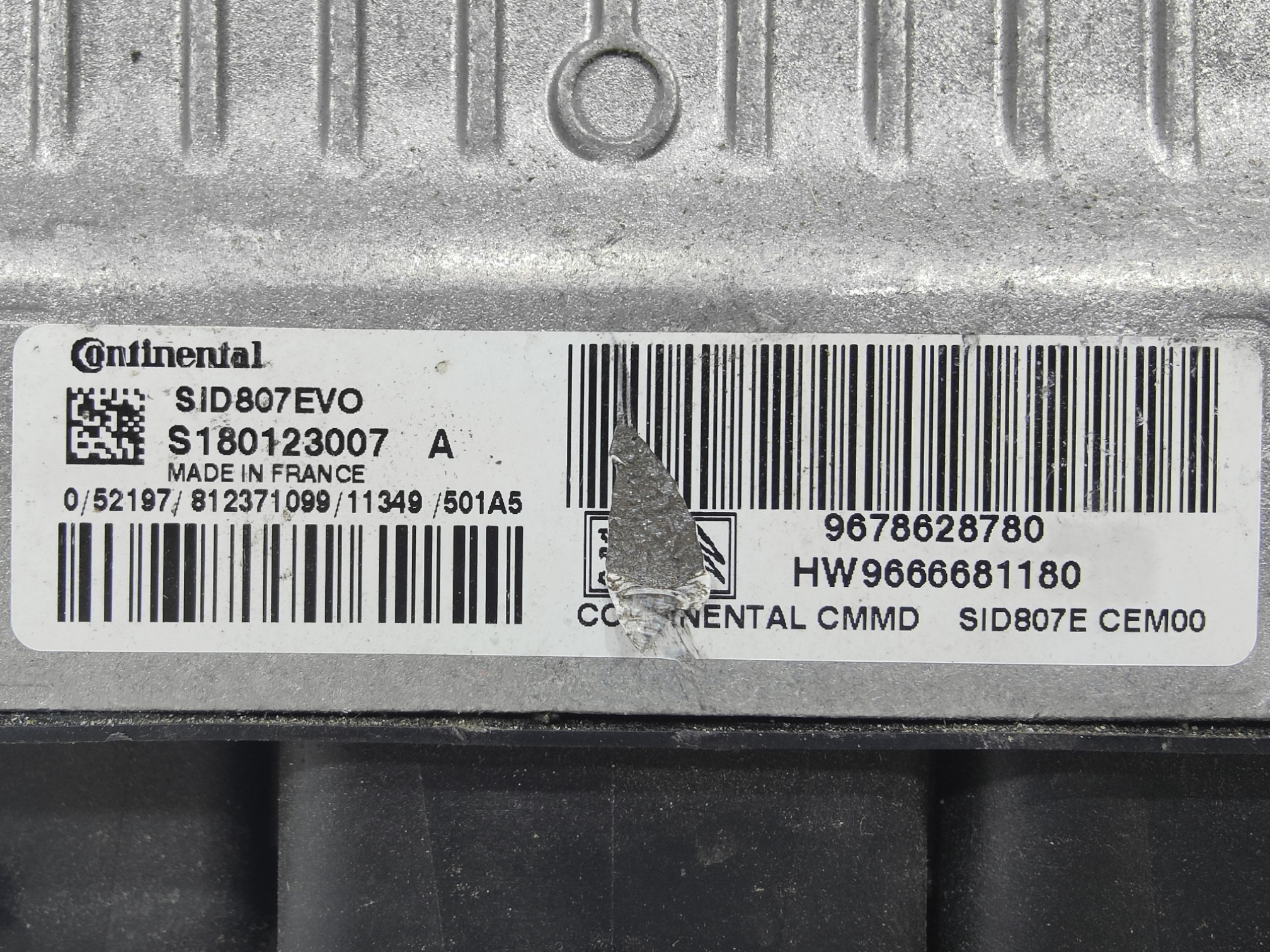 ECU de motor Peugeot 308 1.6 HDI , Ref: 11018-K3C11