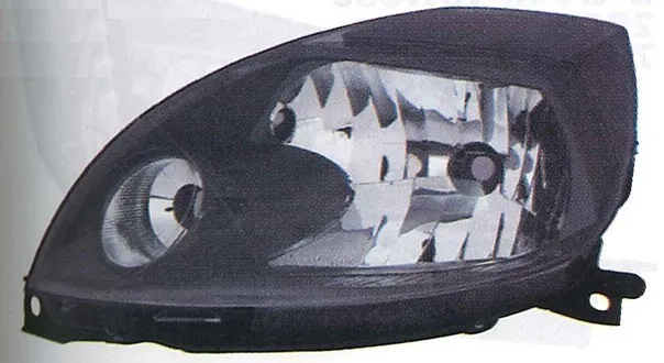 Semióptica delantera izquierda Ford Ka negra