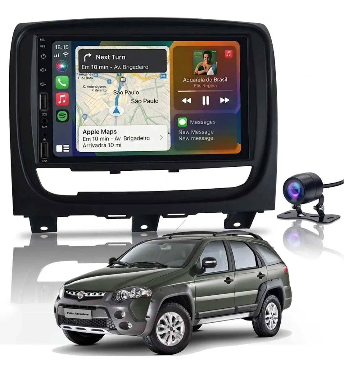 Sistema multimedia para Palio Trekking Strada 13-20 7″ MP5 CarPlay Auto