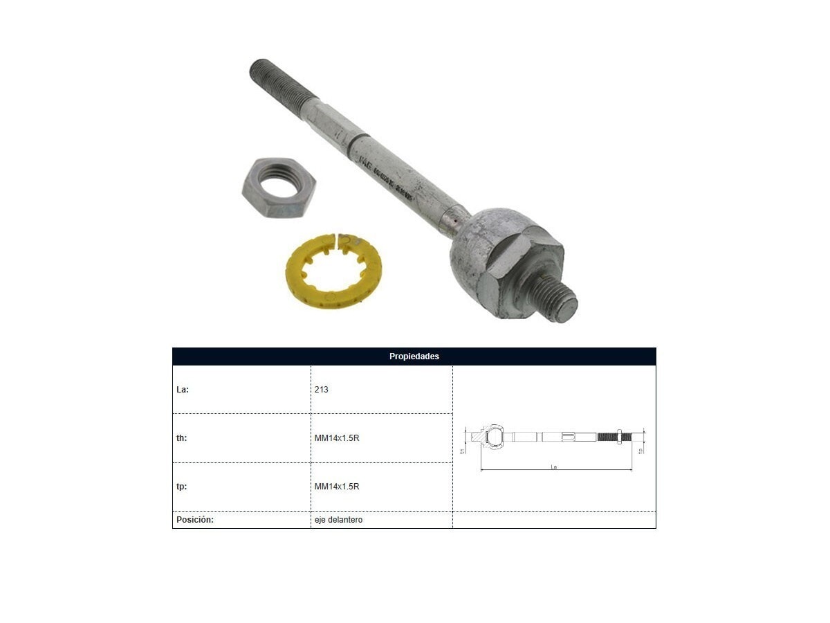 Mate Renault Megane/Fluence/Kangoo 08-25 Der/Izq
