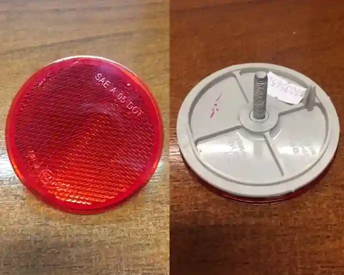 Reflector de paragolpes trasero