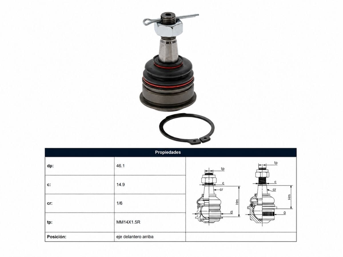 Rotula Del Nissan D23 - Frontier - Np300 15-25 Der/Izq