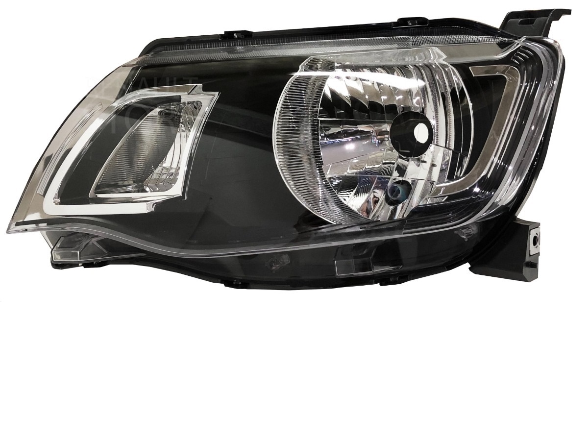 Faro delantero izquierdo Renault Kwid con marco negro