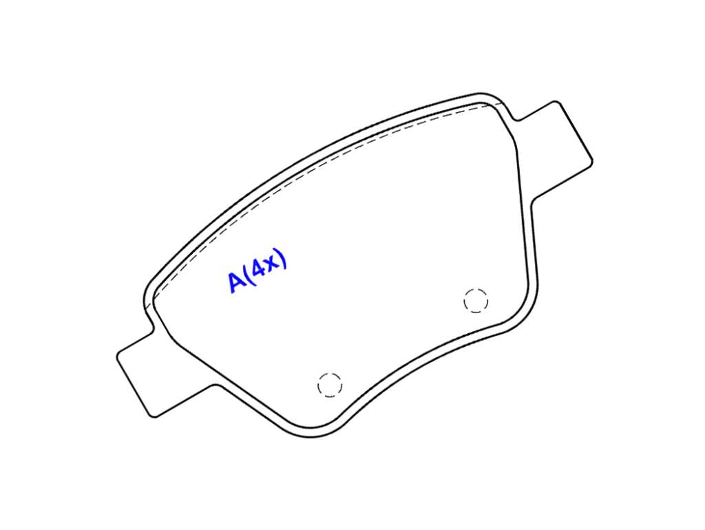 PASTILLA FRENO VW VENTO 2.0 11/.. TRASERA