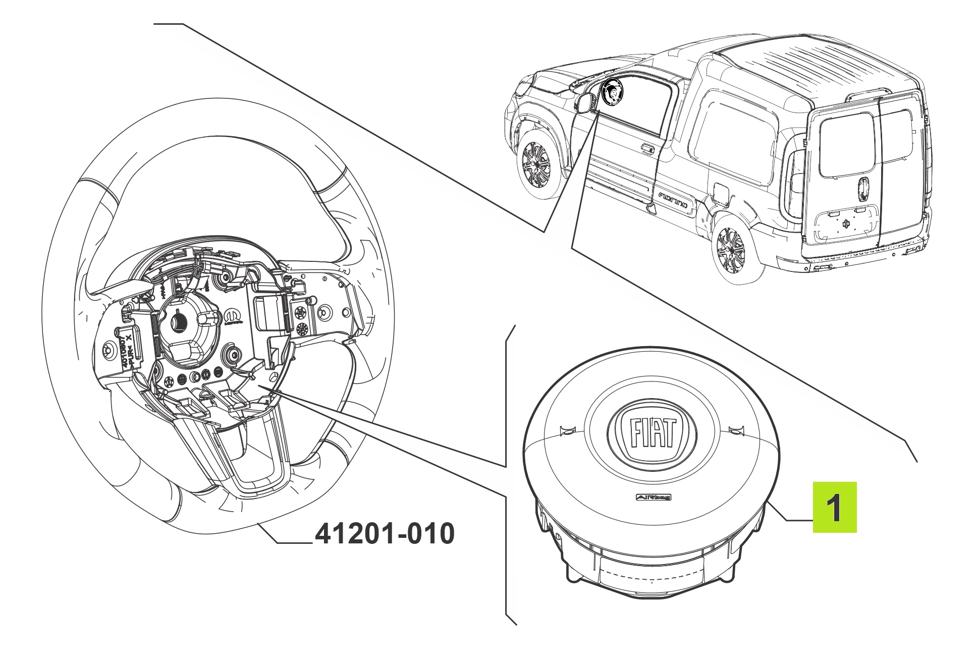 AIRBAG CONDUCTOR -ORIGINAL