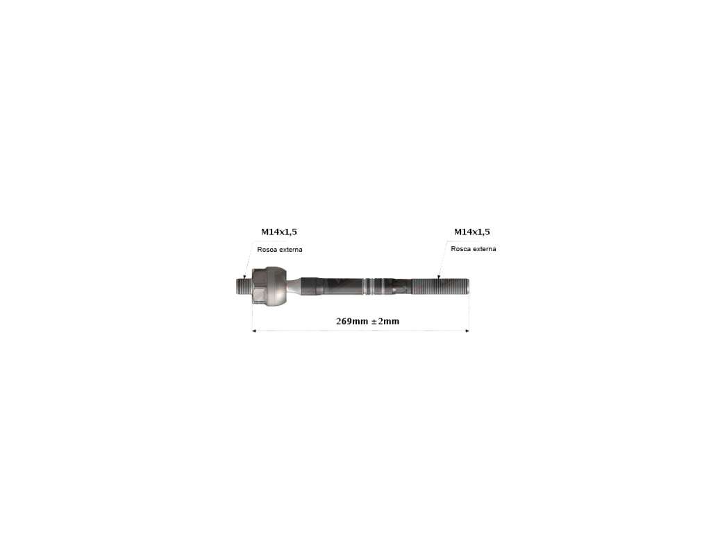 PUNTERO CREMALLERA CHERY TIGGO 19/23 269MM