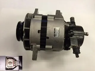 Alternador con bomba de vacío