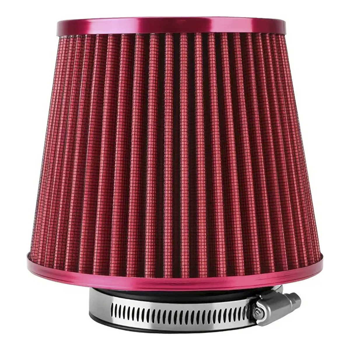 Filtro De Aire Conico Competicion 76mm Rojo
