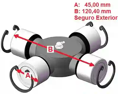 CRUCETA 45.00mm MERCEDES BENZ 5-12100X