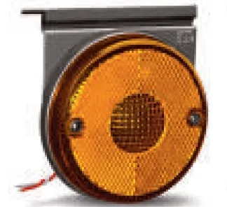 Faro lateral LED con soporte, amarillo