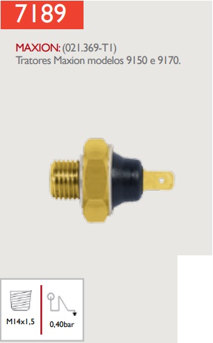 BULBO MARFLEX 7189 CORCEL 14 MM ENCHUFE FIA