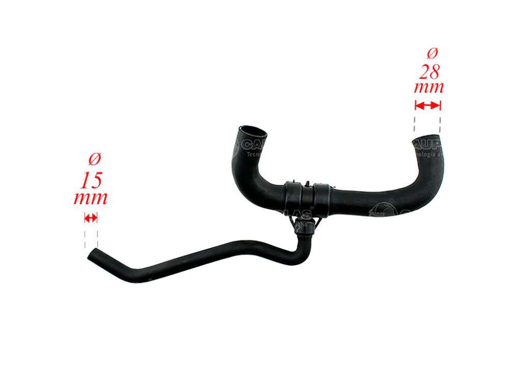 CAÑO RADIADOR VW GOL/ETC. 1.9D 95/08 INFERIOR
